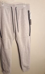 Wt02 heather grey drawstring joggers large